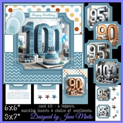 90, 95, 100 BIRTHDAY TOPPERS