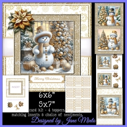 GOLD SNOWMAN