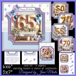 WINE & BIRTHDAY BALLOONS 60, 65, 70 request