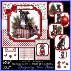 CHRISTMAS BRINDLE STAFFY - request