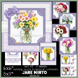 MASON JAR FLOWERS set 1