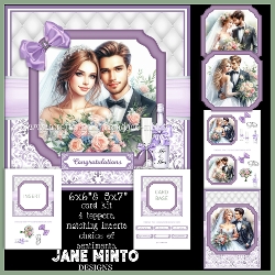 5x7 & 6x6 WEDDING COUPLES SET 1