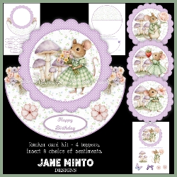 GARDEN MICE ROCKER CARD