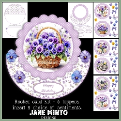 PANSY ROCKER CARD