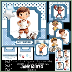 7x7 - 5x7 - 6x6 SPORTY BOYS SET 2