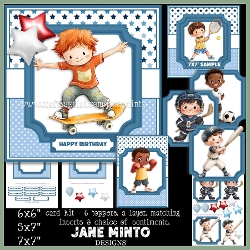 7x7, 6x6, 5x7 SPORTY BOYS SET 3