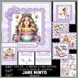 7x7, 6x6, 5x7 - BIRTHDAY QUEEN