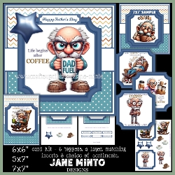 7x7, 6x6, 5x7 - COFFEE ADDICT SET 2
