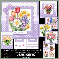 7x7, 6x6, 5x7, SPRING FLORAL SET