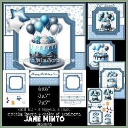 7x7, 5x7, 6x6 - BIRTHDAY CAKES