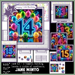 BIRTHDAY SIGNS 13, 14, 15 SET 1 - request