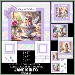 TEACUP FAIRY REQUEST with square frame