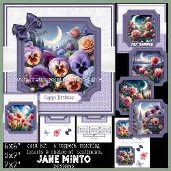 cup1381307_57683 - 7x7, 5x7, 6x6 - MOONLIT FLOWERS