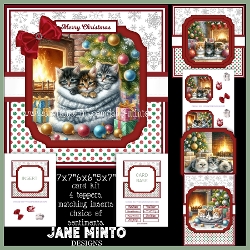 7x7 6x6 5x7 CHRISTMAS KITTENS
