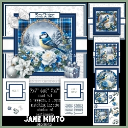 7x7 6x6 5x7 TARTAN BLUE TIT