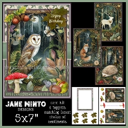 5x7 NIGHT FOREST set 1