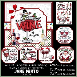 Image of cup1386028_57683 - CHRISTMAS WINE TIME 7x7, 5x7, 6x6