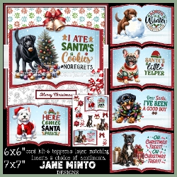 CHRISTMAS DOGS SET 2