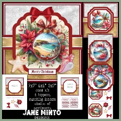 SEASIDE CHRISTMAS 7x7, 6x6, 5x7