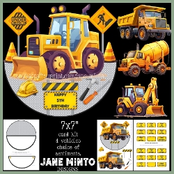 CONSTRUCTION ROCKER CARD