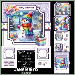 RAINBOW CHRISTMAS 6x6 & 5x7