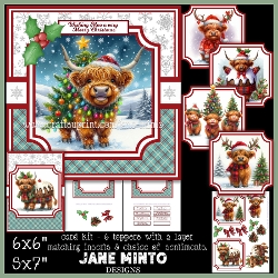 HAPPY HIGHLAND CHRISTMAS 6x6 5x7