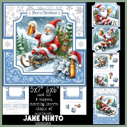 SNOW MUCH FUN - SANTA 6x6 5x7