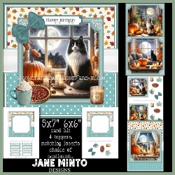 AUTUMN WINDOW CAT