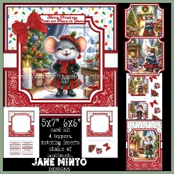 A SCOTTISH CHRISTMOUSE 6x6 5x7