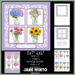 JAR FULL OF FLOWERS 6x6 5x7