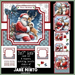 CUDDLES FROM SANTA 6x6 5x7
