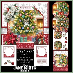 5x7 6x6 PEEKABOO CHRISTMAS