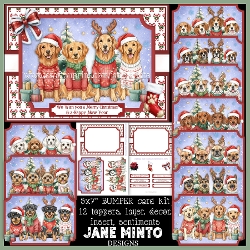 5X7 CHRISTMAS DOGS bumper kit