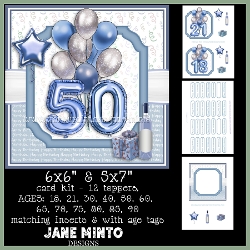REQUEST - BIRTHDAY BALLOONS - 12 TOPPERS IN BLUE