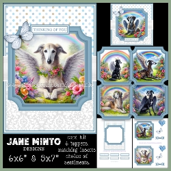 6x6 & 5x7 ANGEL DOGS - GREYHOUNDS