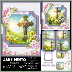 EASTER CROSS 6x6 5x7