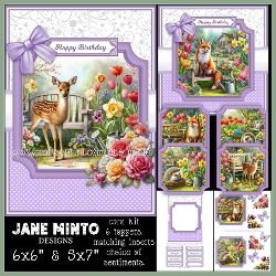 SPRINGTIME IN THE GARDEN 6x6 5x7