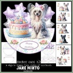 CHINESE CRESTED DOGS ROCKER CARD - request