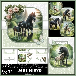 FOREST HORSES 5x7 6x6 request
