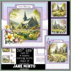 EASTER CHURCH 5x7 6x6