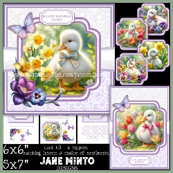 SPRING DUCKS - 5x7 6x6