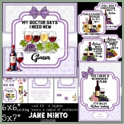 WINE PLEASE 5x7 6x6