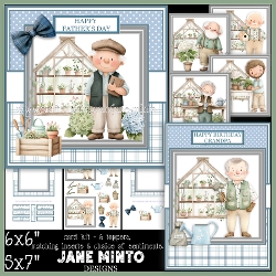5x7 6x6 HAPPY GARDENER