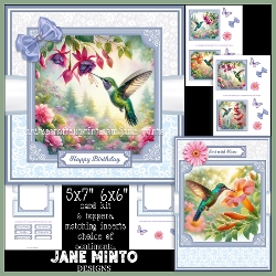 5x7 6x6 HUMMINGBIRD