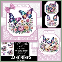 5x7 6x6 BUTTERFLIES