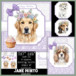 6x6 5x7 PRETTY POOCH set 2