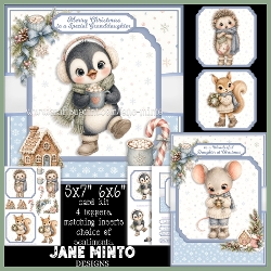 WINTER CUTIES set 1 - decoupage or toppers