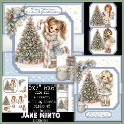 CHRISTMAS GIRLS set 2 - decoupage or toppers