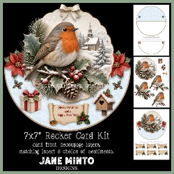 THE CHRISTMAS ROBIN rocker card