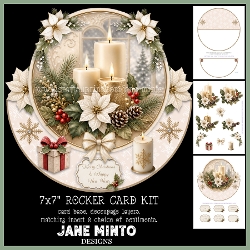 cup1458678_57683 - CHRISTMAS CANDLES - rocker card